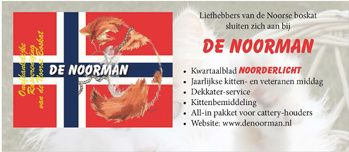 Dit is de banner van de Noorman, de onafhankelijke vereniging voor liefhebbers van de Noorse boskat. U bent van harte welkom op hun site
